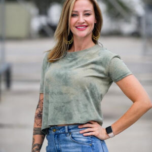 Camo Crop Top Tie Dye