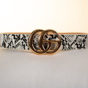 Anna Snake Skin Buckle Belt