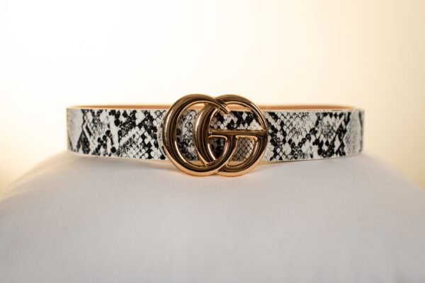 Anna Snake Skin Buckle Belt