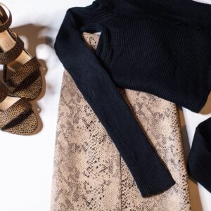 Maya Snake skin mini skirt