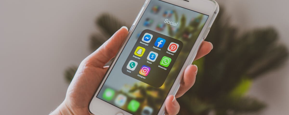 mobile screen showing different apps
