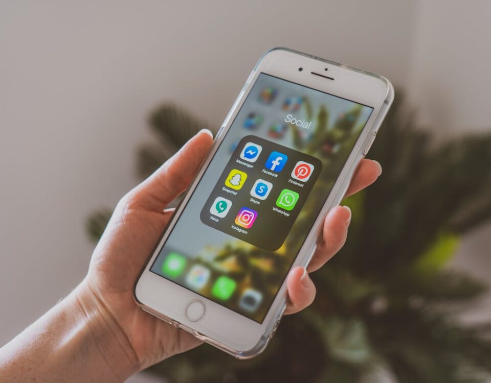 mobile screen showing different apps